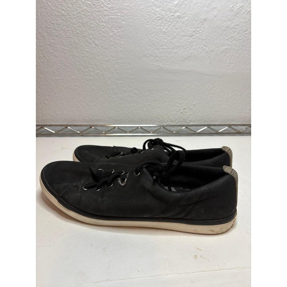 Sperry Top-Sider Crest Vibe Black Leather Sneakers Women's Size 9.5